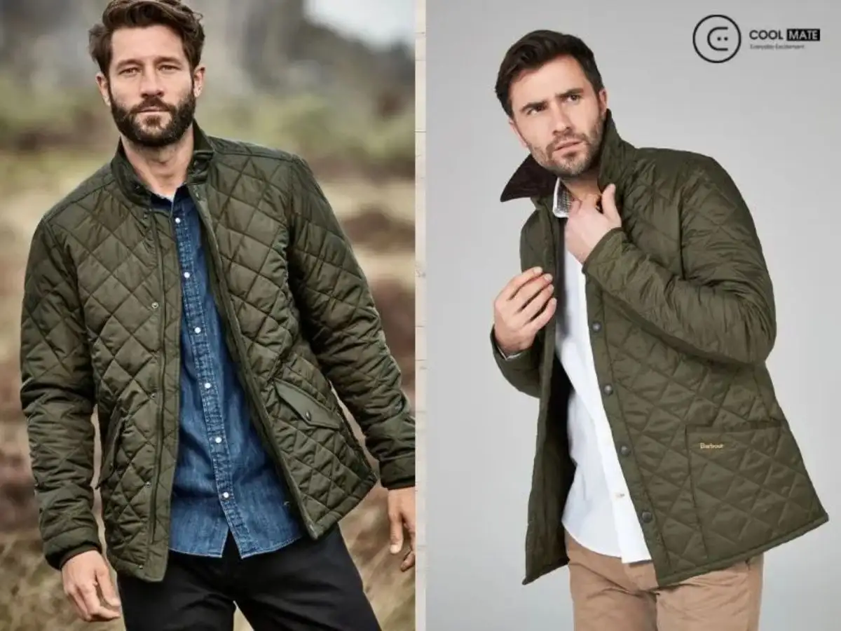 Áo khoác quilted jacket hay còn gọi là áo khoác chần bông cho nam