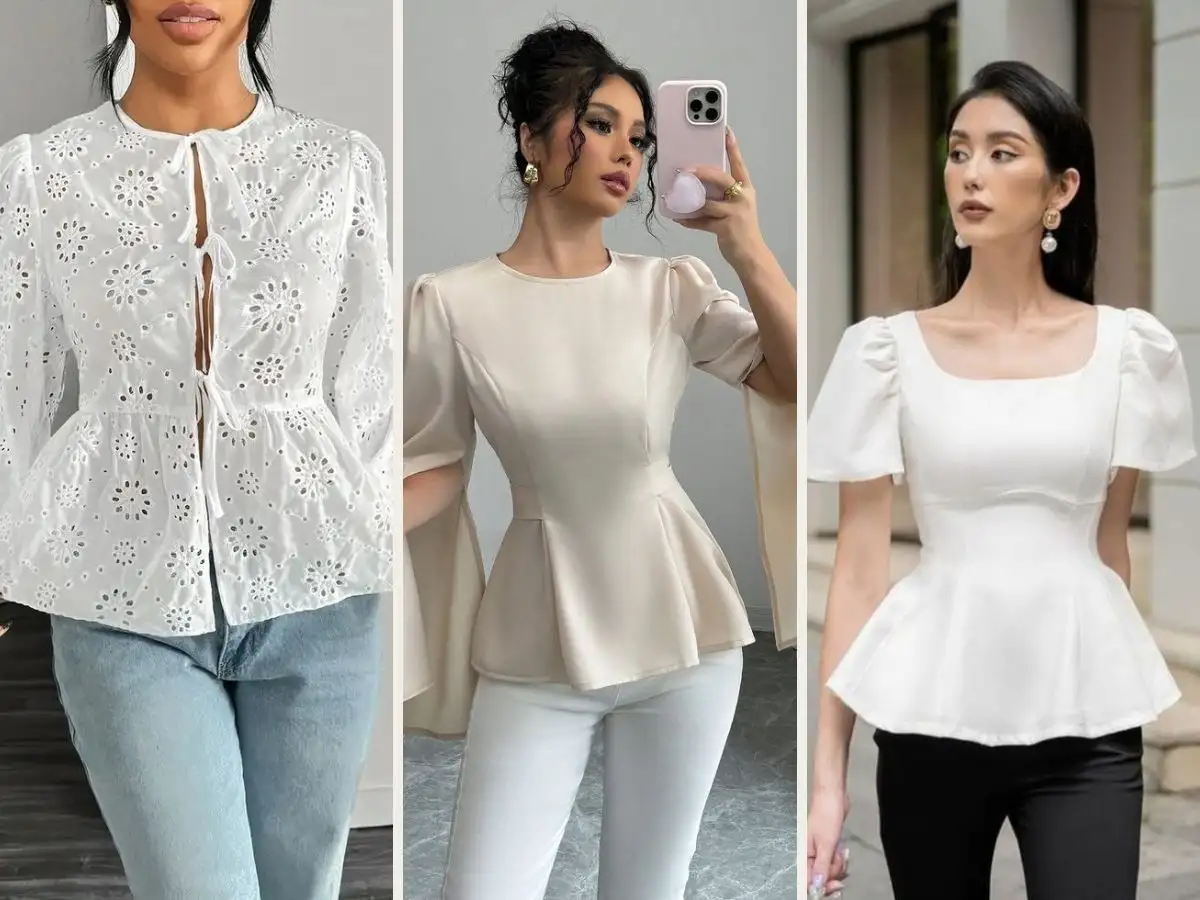 Có nhiều kiểu áo peplum phù hợp cá tính mỗi người