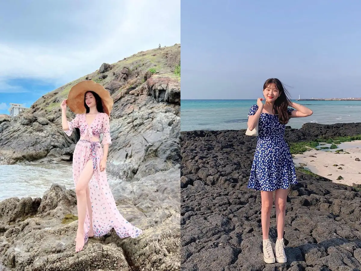 Phối đầm hoa nhí đi biển