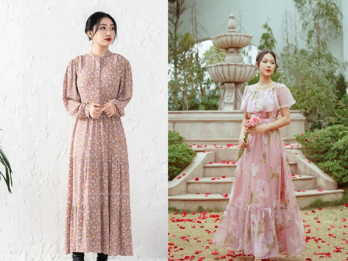 Đầm hoa nhí dự tiệc
