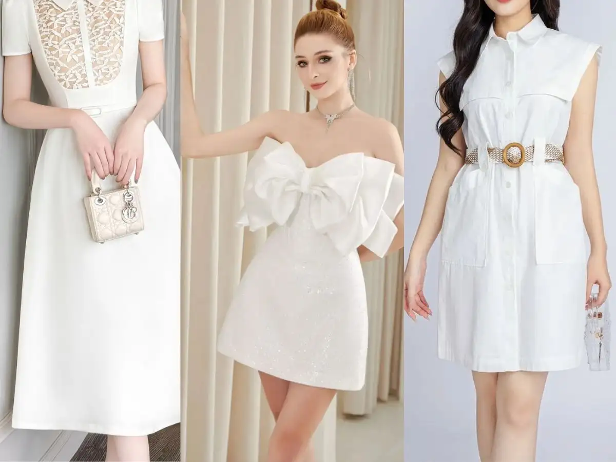 Gợi ý phụ kiện đi kèm khi mặc váy trắng