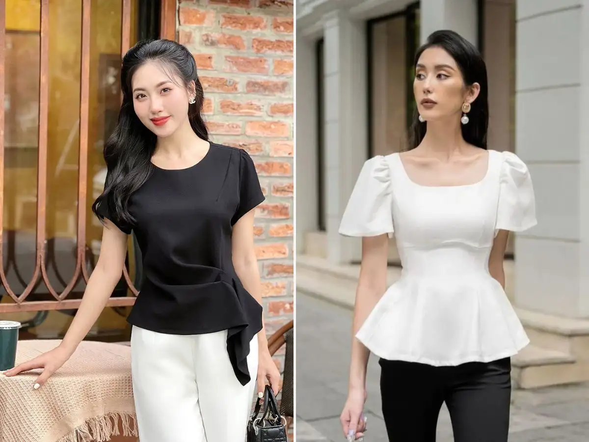 Mẫu áo peplum đẹp