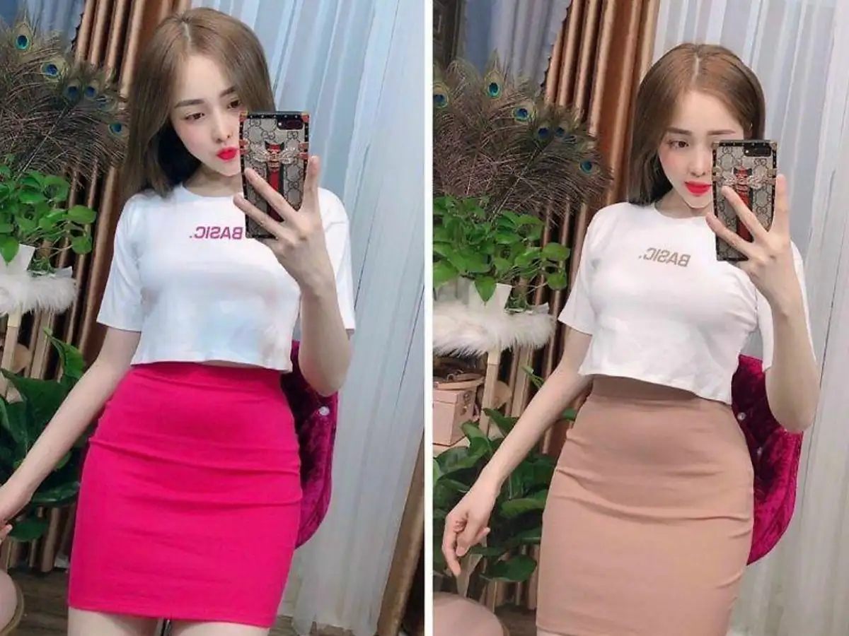 Biến áo cũ thành chân váy
