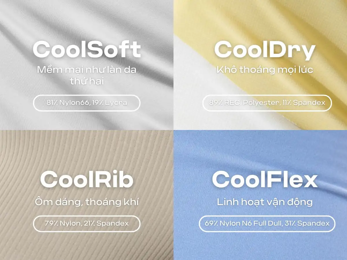 Việc ứng dụng công nghệ vải thông minh giúp sản phẩm của Coolmate luôn mang lại trải nghiệm mặc tốt nhất