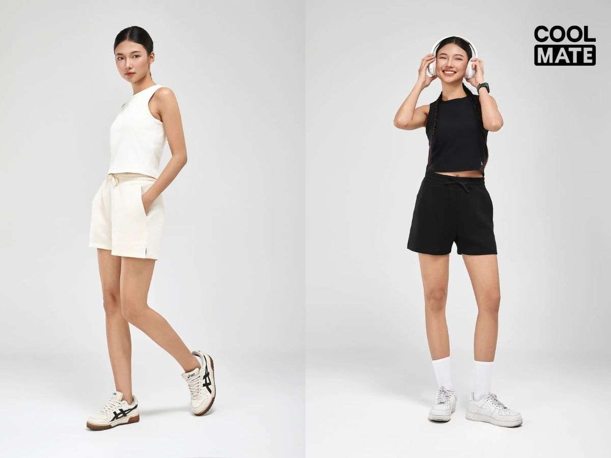 Chất liệu Cotton pha mềm mại, thấm hút tốt, nhưng dễ giữ ẩm và lâu khô, phù hợp cho hoạt động nhẹ