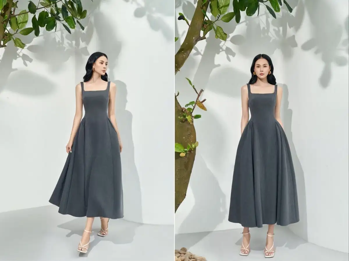 Váy suông phù hợp với những buổi tiệc trong nhà, nơi bạn cần sự dễ chịu để thưởng thức món ăn và trò chuyện