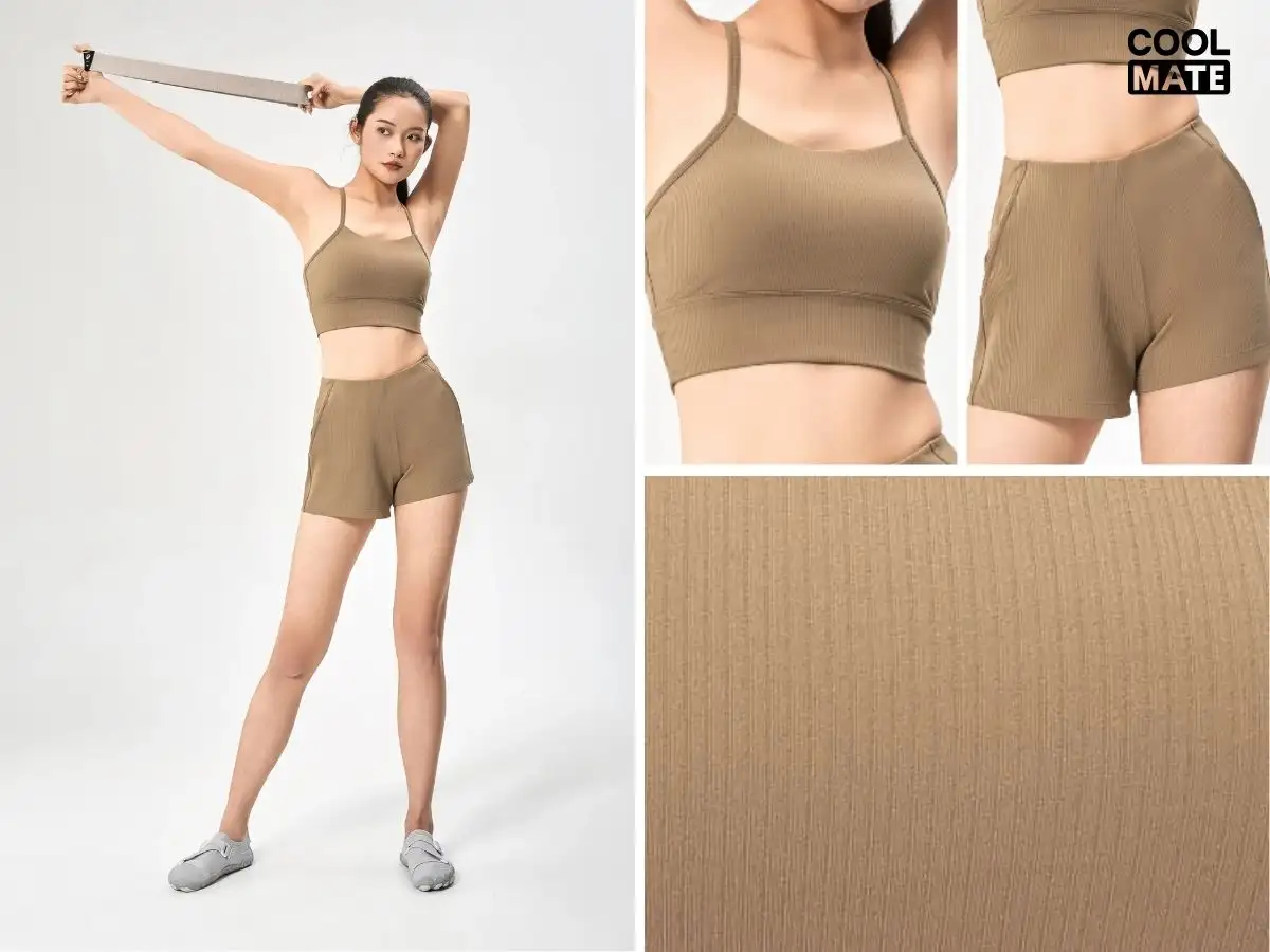 Đồ yoga nữ Nylon tôn dáng, trượt nước
