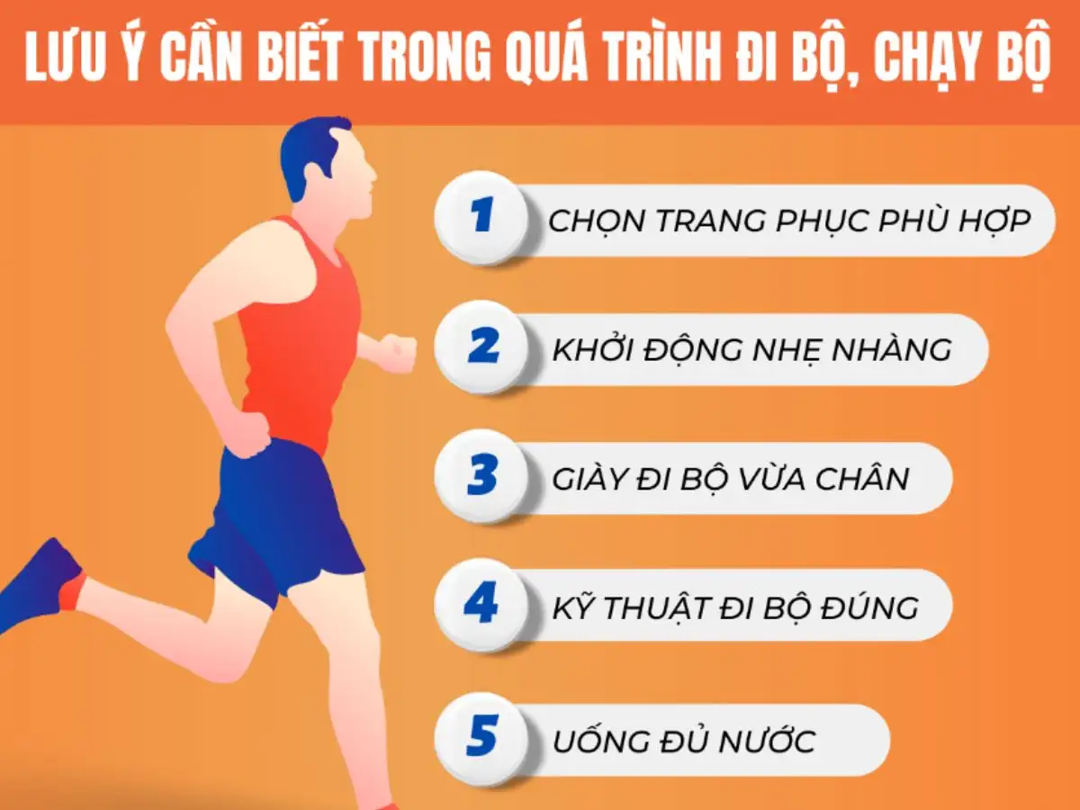 Các lưu ý cần thiết khi đi bộ