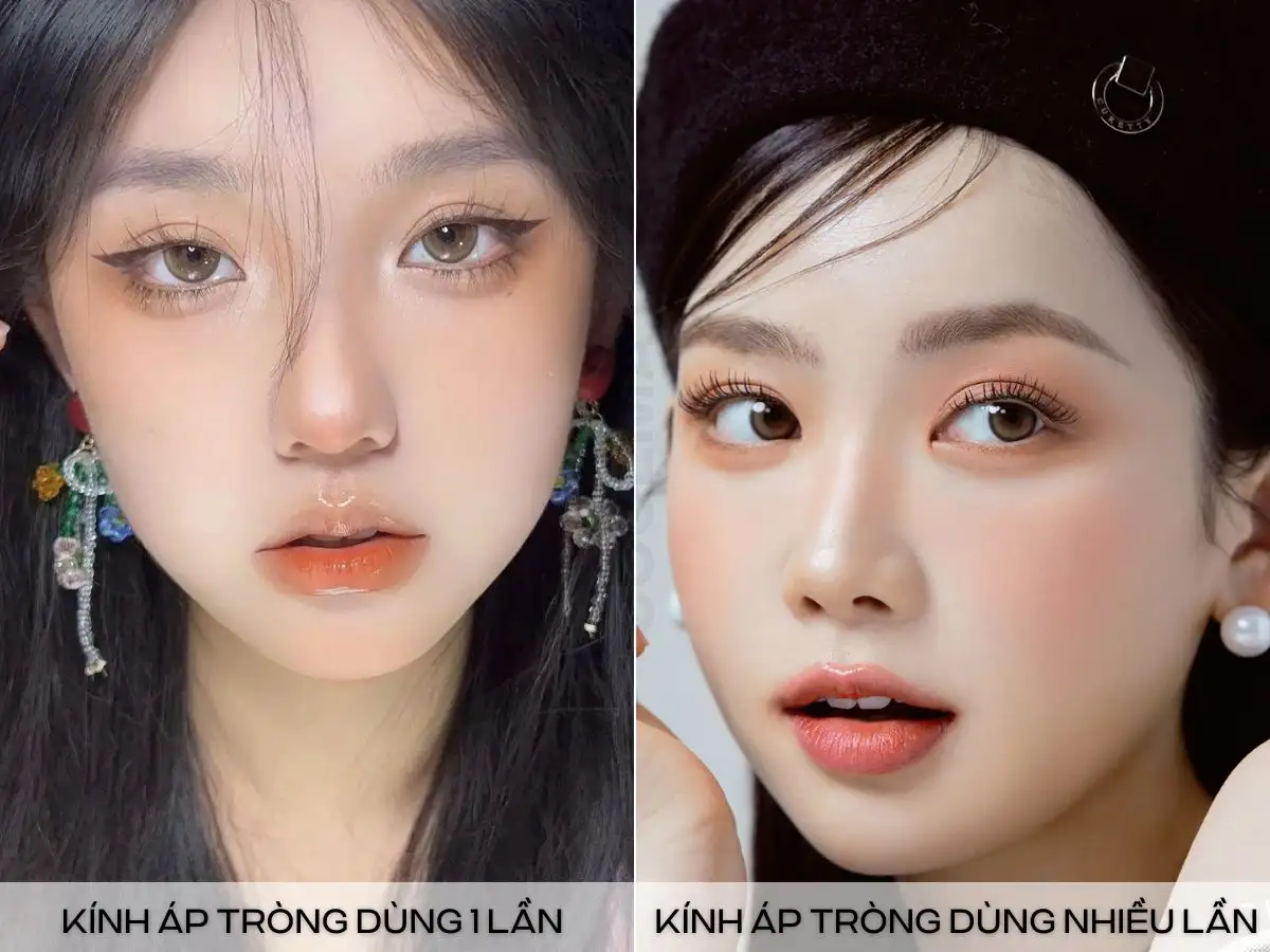 Kính áp tròng một ngày và dùng nhiều lần