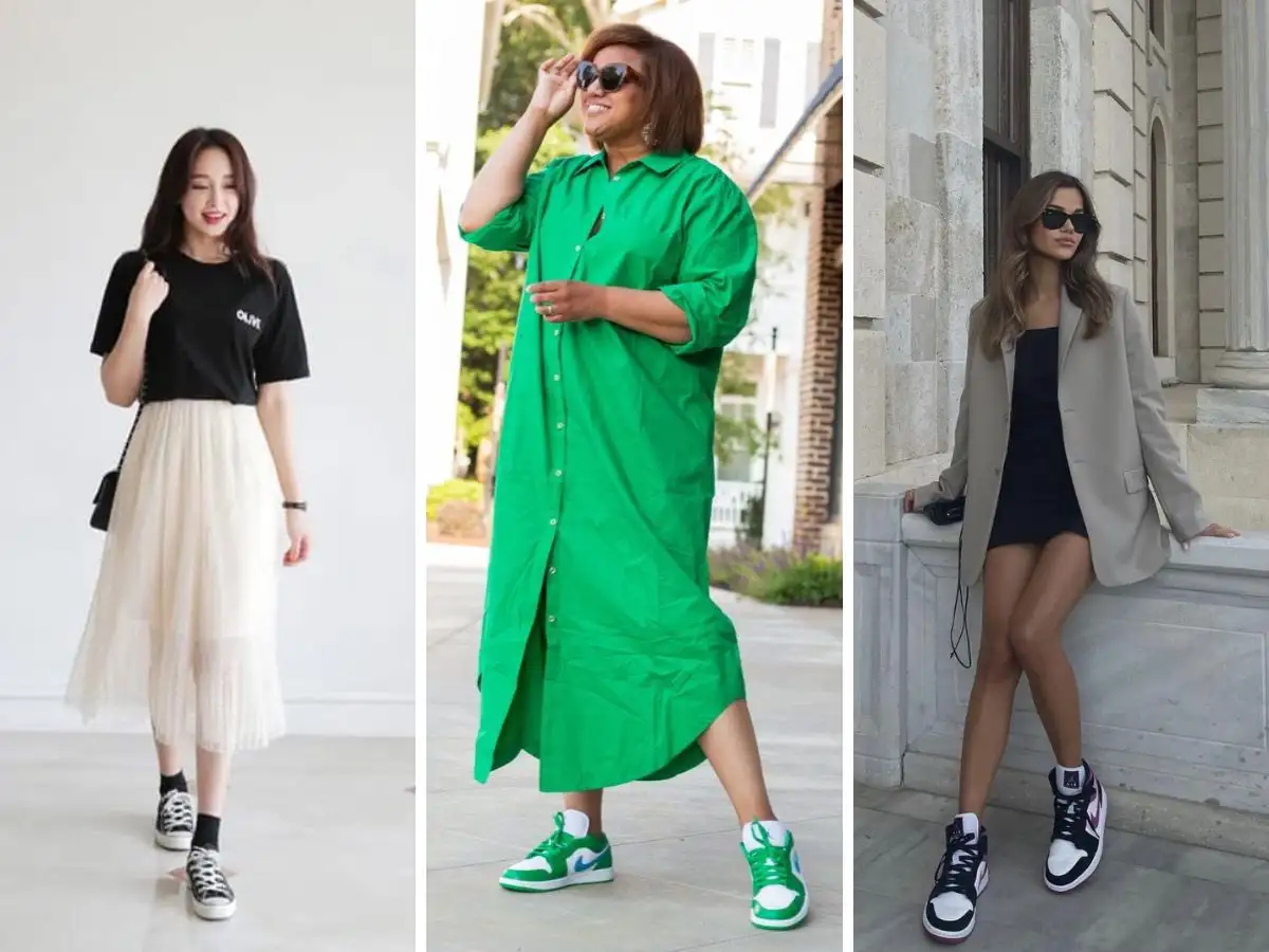 Tùy dáng người để có lựa chọn váy và giày thể thao phù hợp