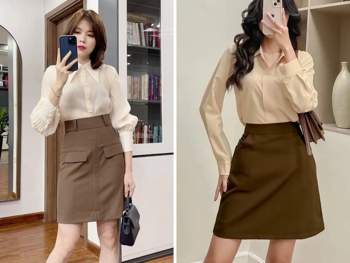 Chọn chân váy chữ A cho các nàng công sở 