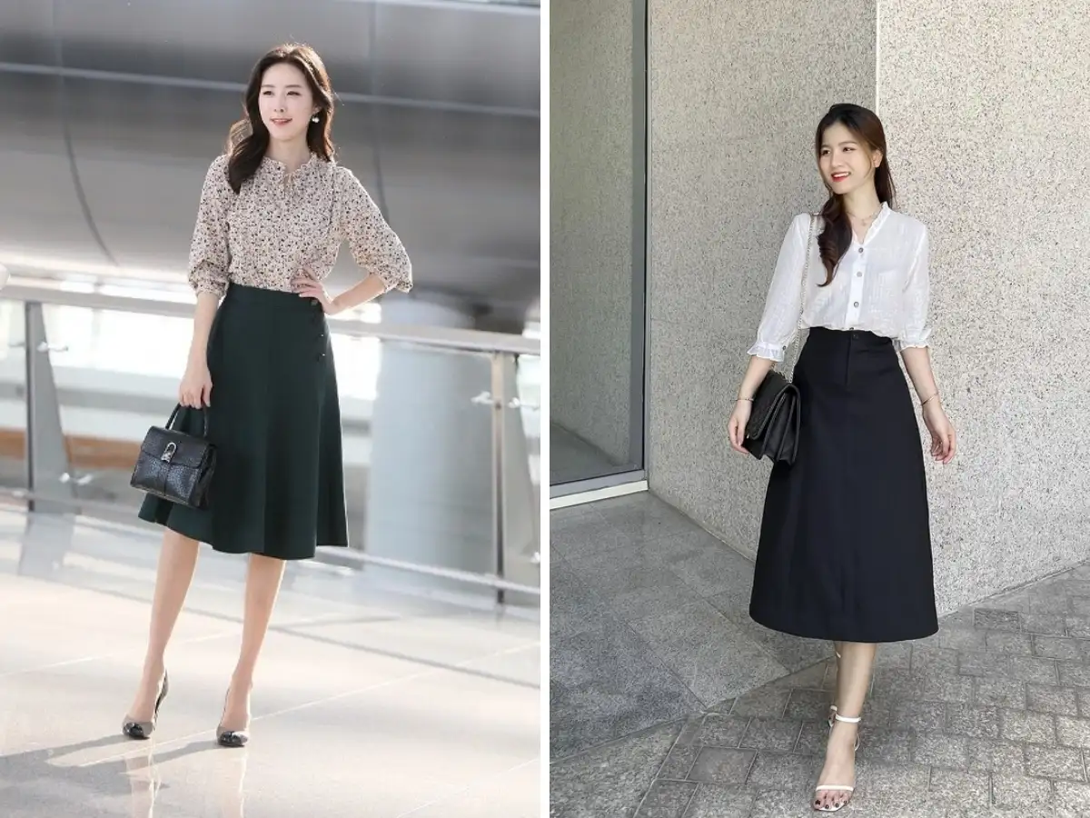 Đổi mới một vài kiểu chân váy khác để gia tăng outfit công sở