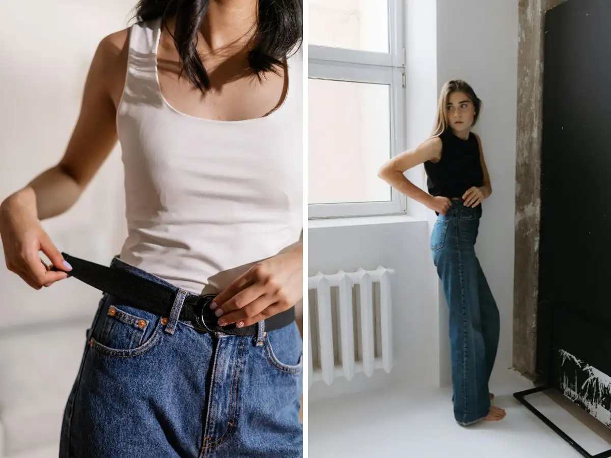 Outfit cùng quần jean với áo 2 dây to bản và khoác ngoài cũng rất hợp lý đi đám cưới