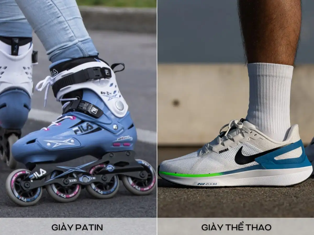 Khác biệt chính giữa giày trượt ván và giày thể thao thông thường/ giày Patin
