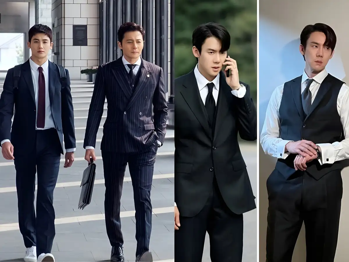 Khi cần lên đồ chỉn chu hơn, chàng có thể diện vest hoặc suit.
