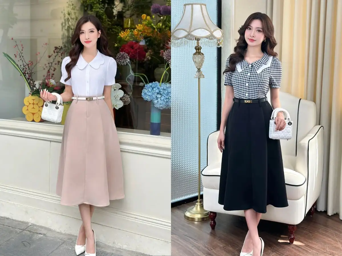 Váy xòe – vẻ ngoài nữ tính, bay bổng và đầy duyên dáng