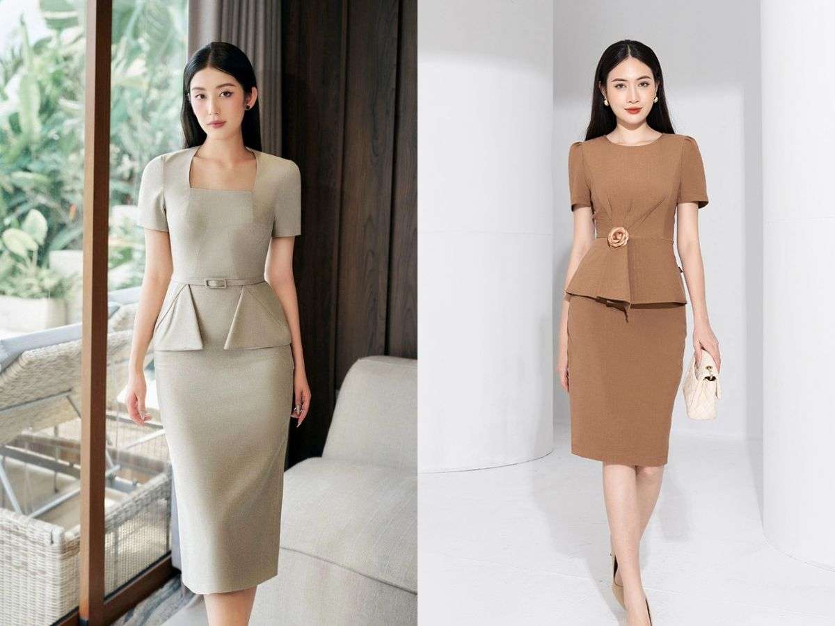 Váy Peplum – tôn vinh vóc dáng và nét điệu đà, thanh lịch