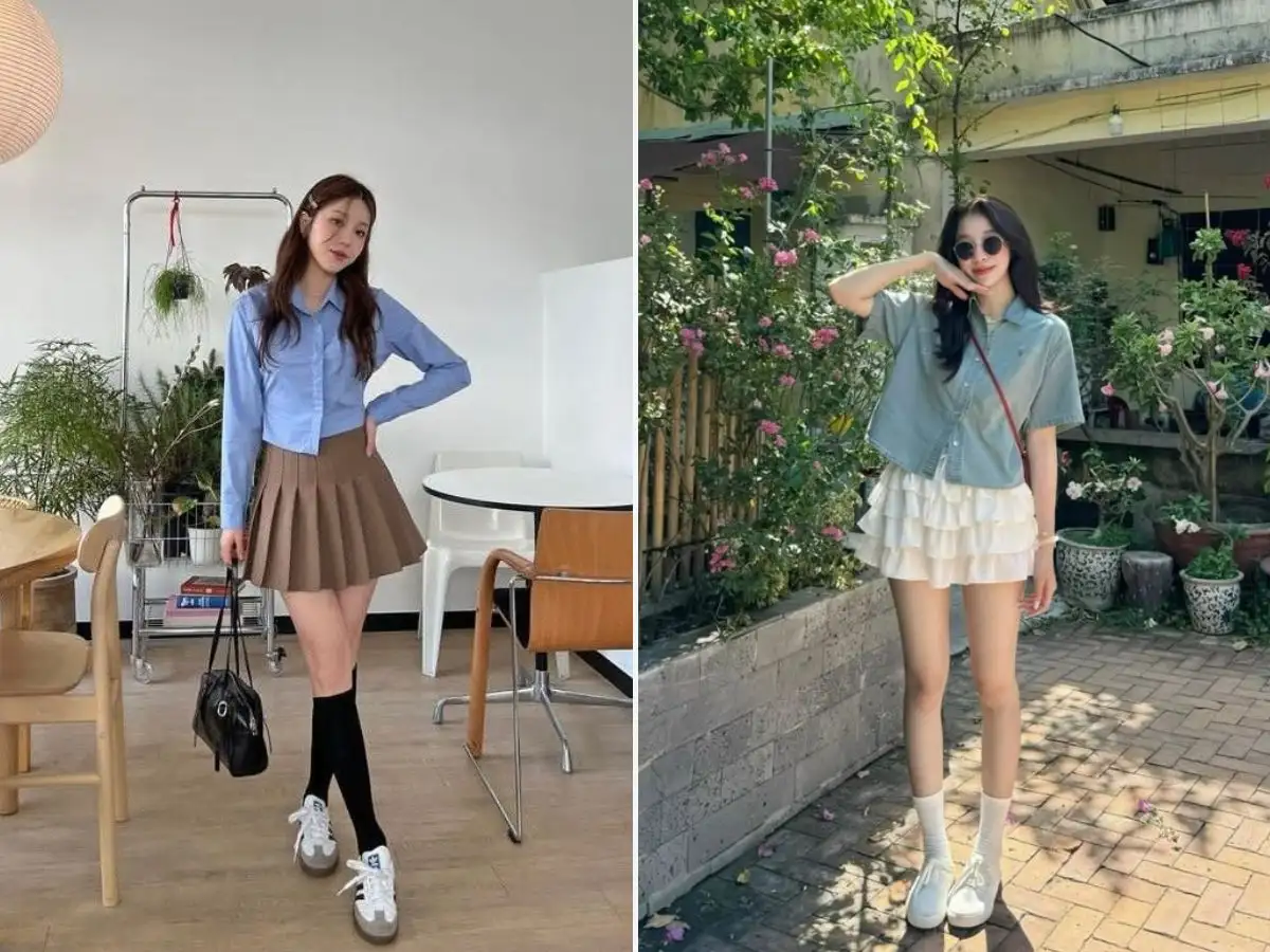 Áo sơ mi croptop năng động và cá tính