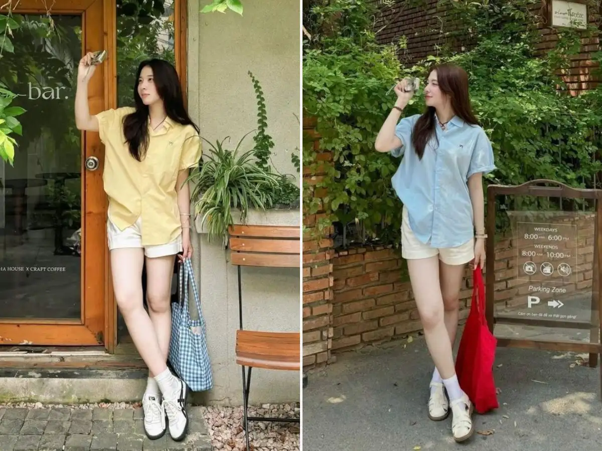 Áo sơ mi tay ngắn khỏe khoắn