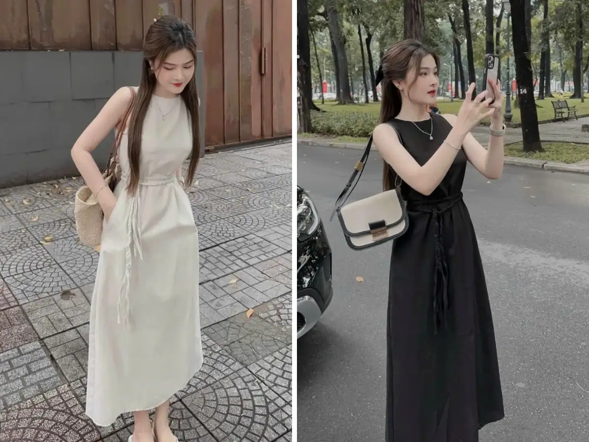 Chọn đầm sát nách đi chơi, hẹn hò, dạo phố