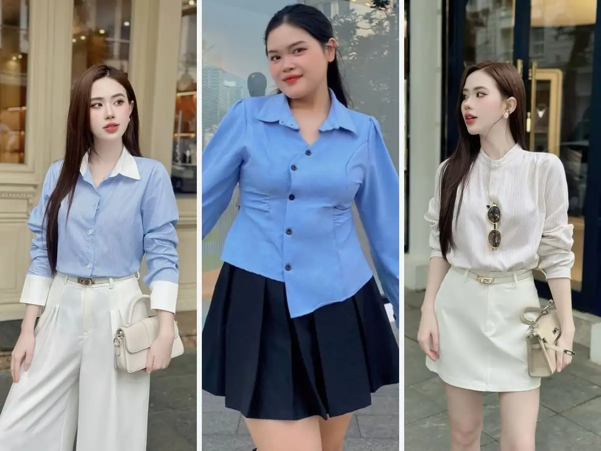 Những mẫu áo kiểu đẹp theo dáng người