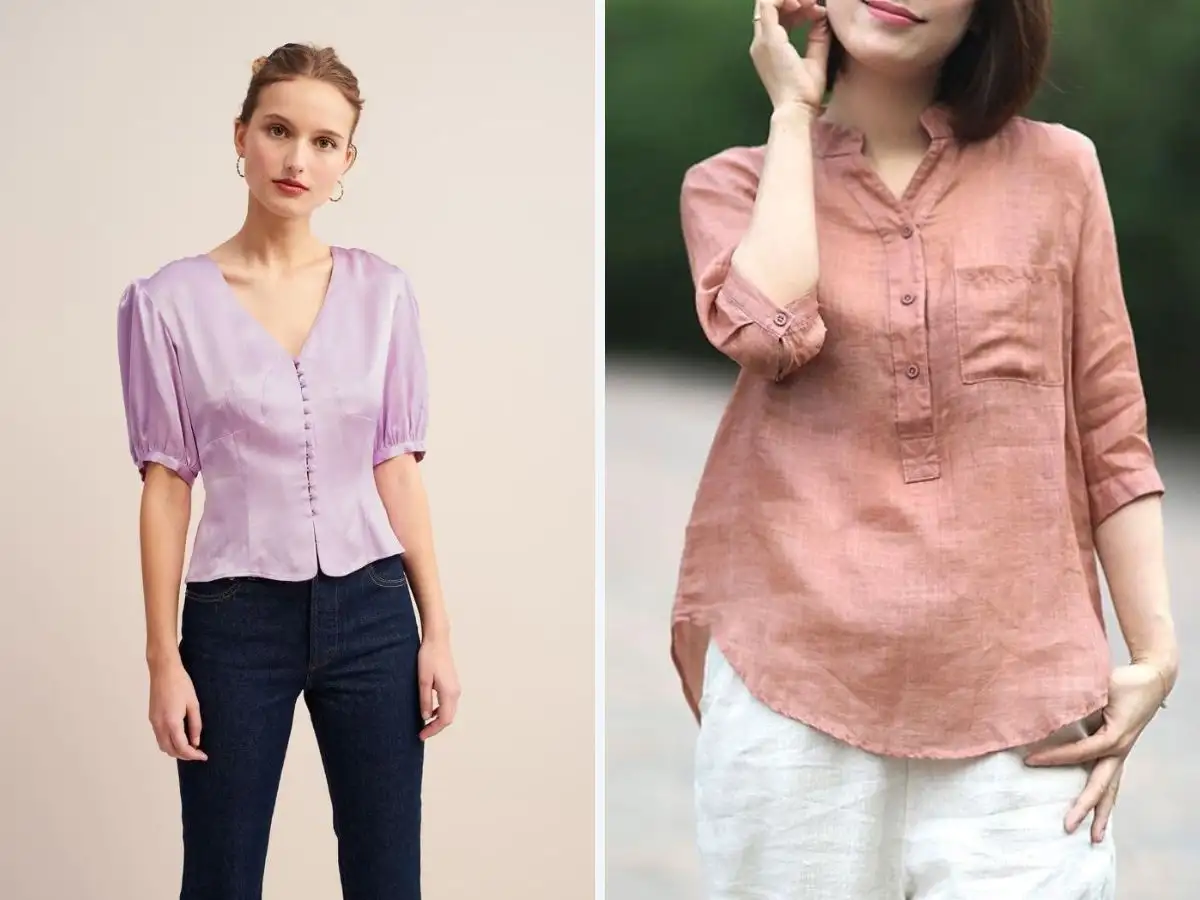 Chất liệu khác nhau mang đến tính năng khác nhau cho áo kiểu