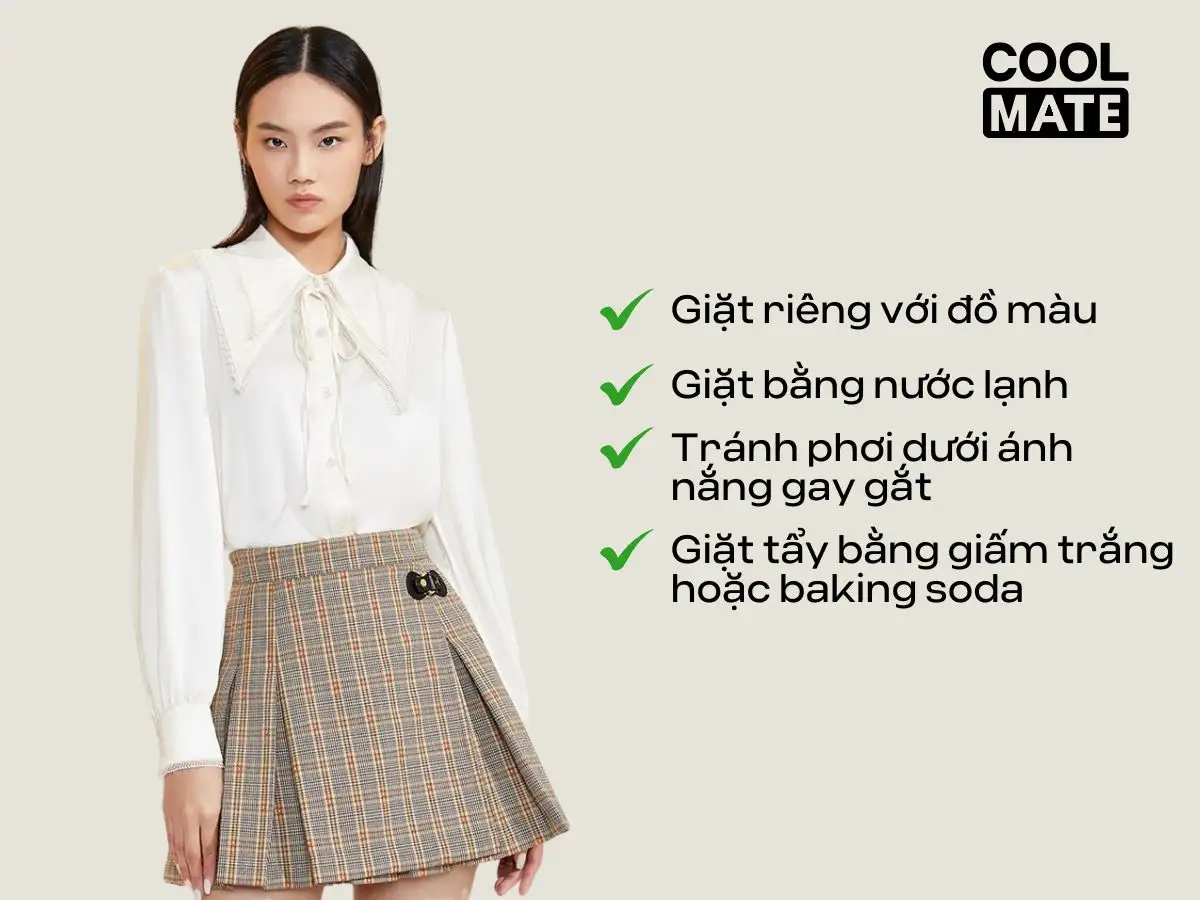Áo sơ mi trắng có cách bảo quản khác so với áo màu