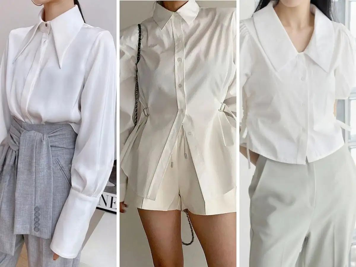 Một vài set đồ với sơ mi trắng phù hợp công sở