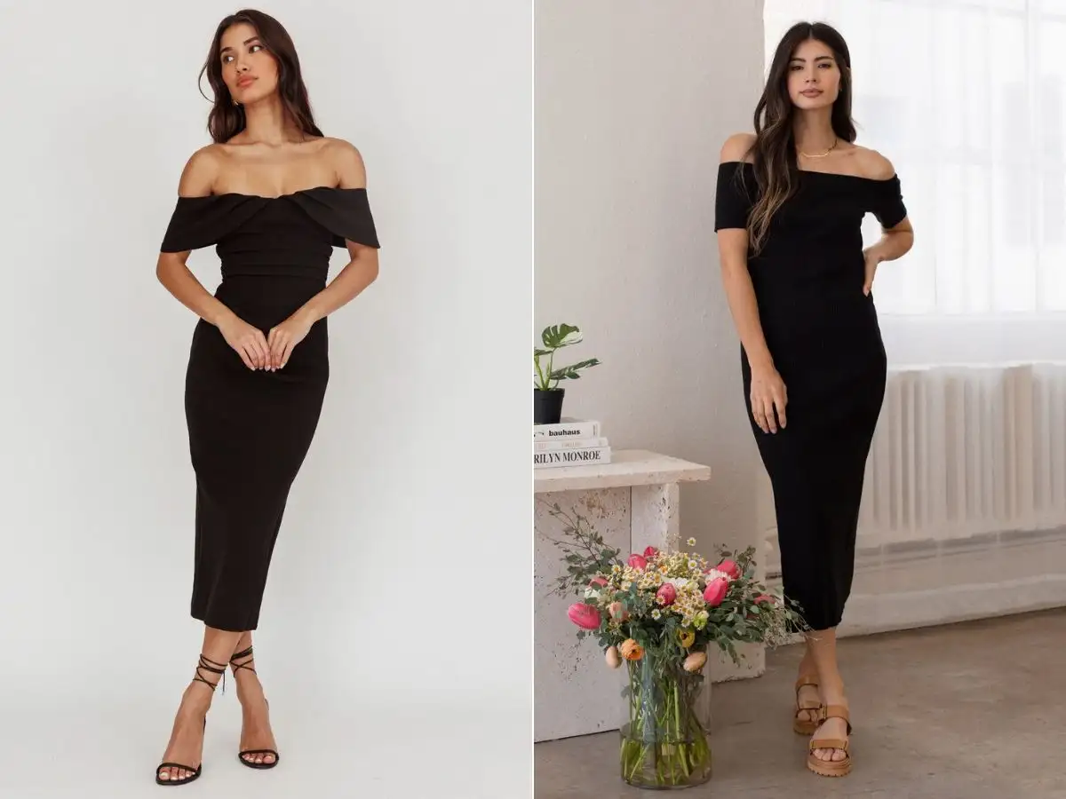 Đầm body trễ vai chính là vũ khí bí mật giúp nàng khoe đường cong cơ thể một cách tinh tế nhất