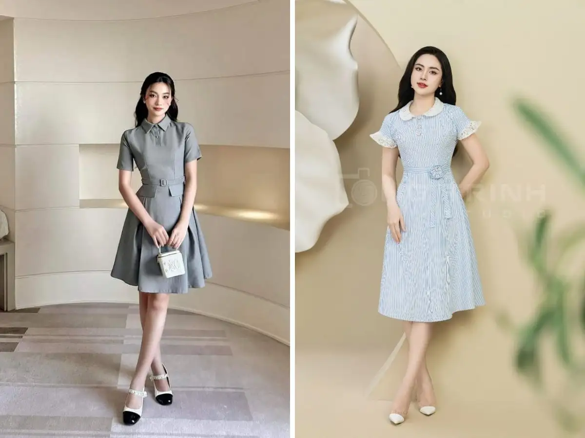Tùy chiều cao nên chọn độ dài váy khác nhau