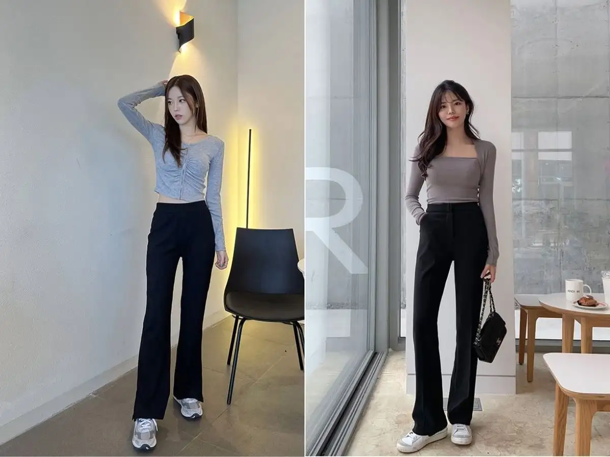 Bạn có thể thử quần tây cách điệu phối cùng áo kiểu lạ mắt