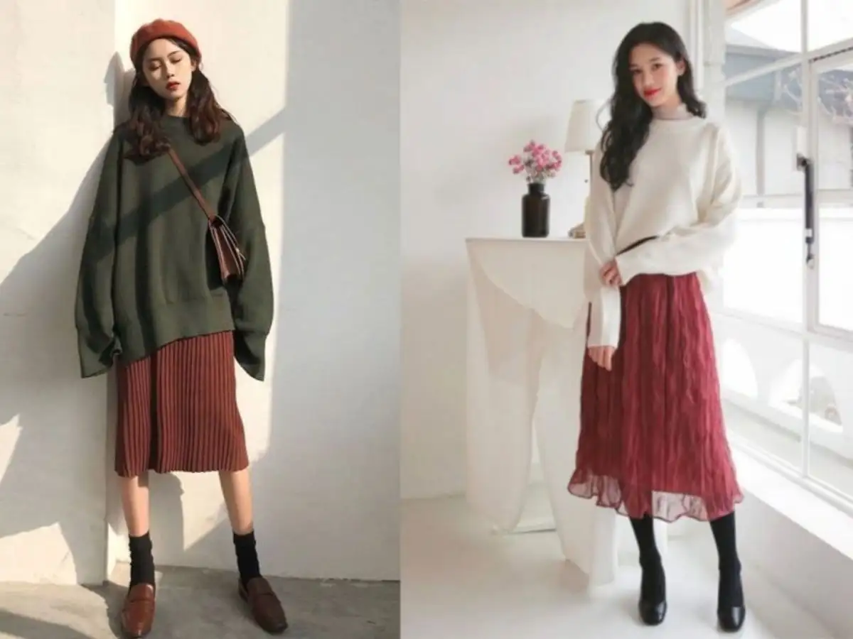 Chân váy dài vintage là món đồ thời trang có sức sống bền bỉ, được phái đẹp yêu thích