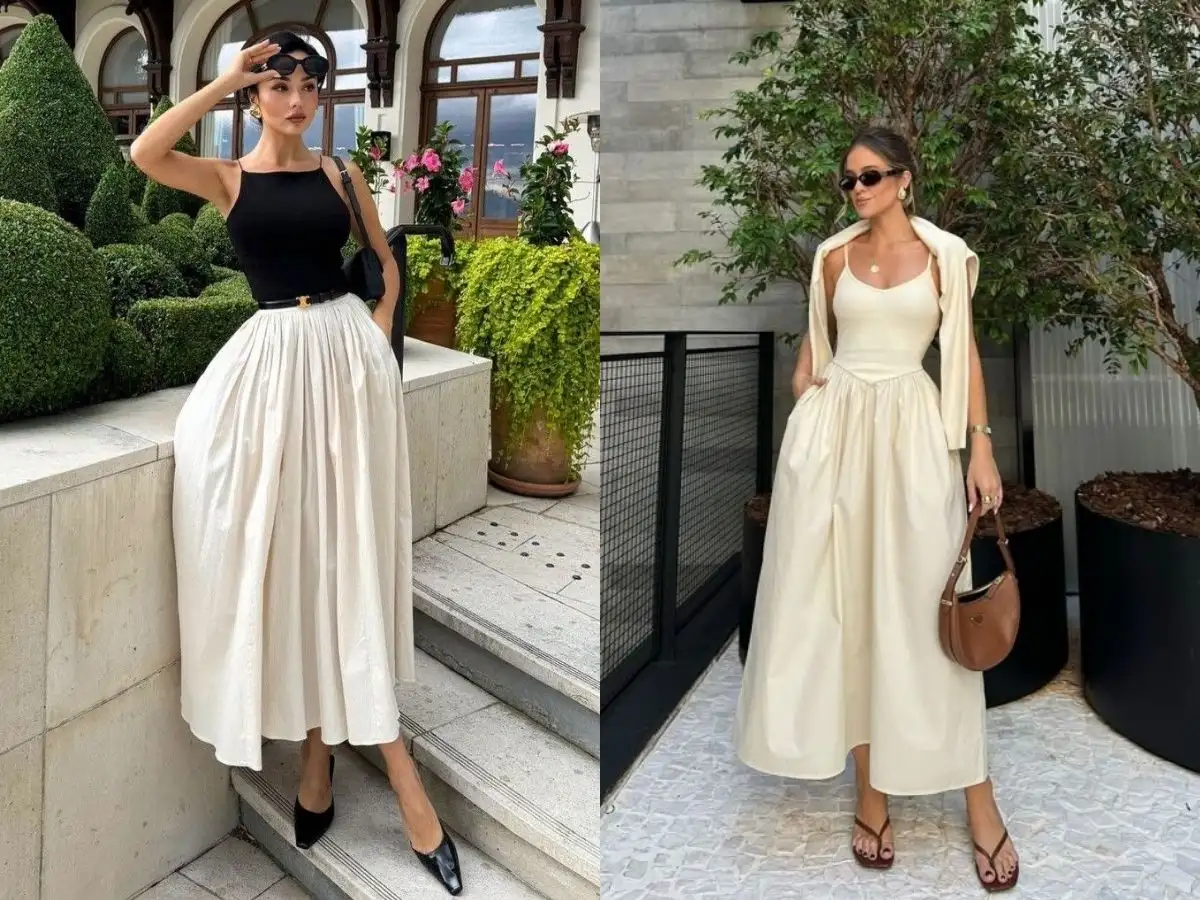 Cách Phối Đồ Mùa Đông Với Chân Váy Midi
