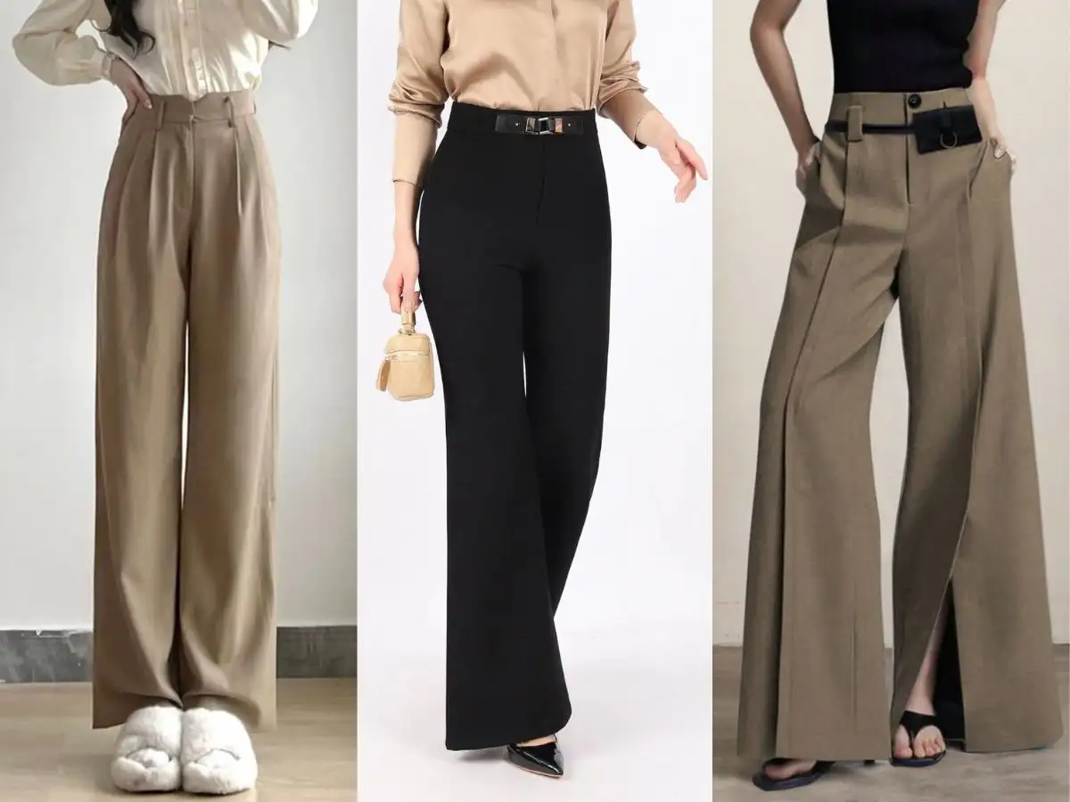 Các kiểu quần ống rộng phổ biến