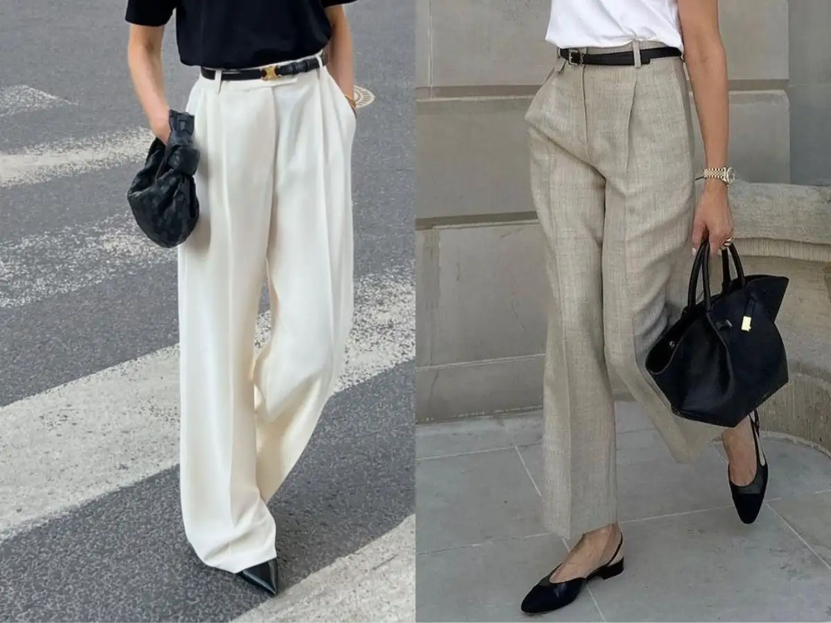 Quần tây là lựa chọn quen thuộc của nhiều phụ nữ công sở nhờ tính ứng dụng cao và dễ kết hợp