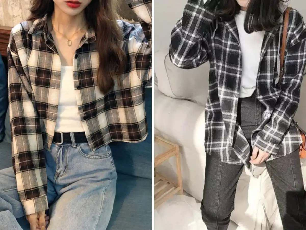 Mặc áo sơ mi như áo cardigan