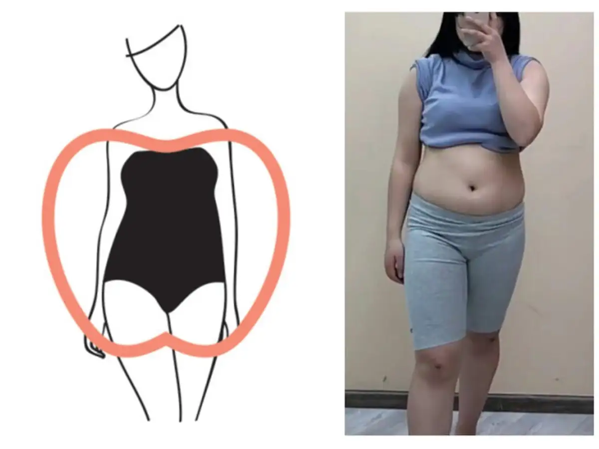 Chú ý phối đồ cân bằng với dáng người quả táo