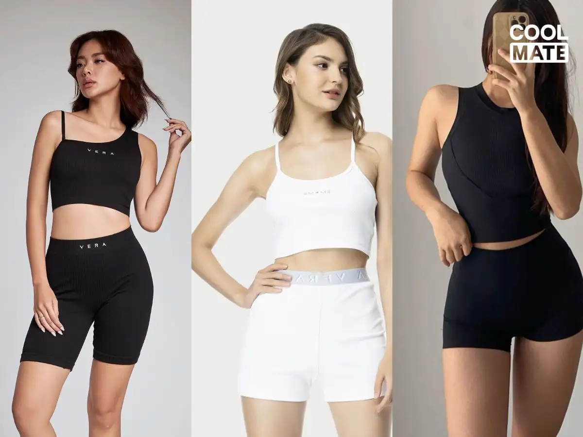 Chọn chất liệu biker short phù hợp: Nylon/Polyester cho tập luyện cường độ cao, Cotton cho yoga và hoạt động nhẹ nhàng