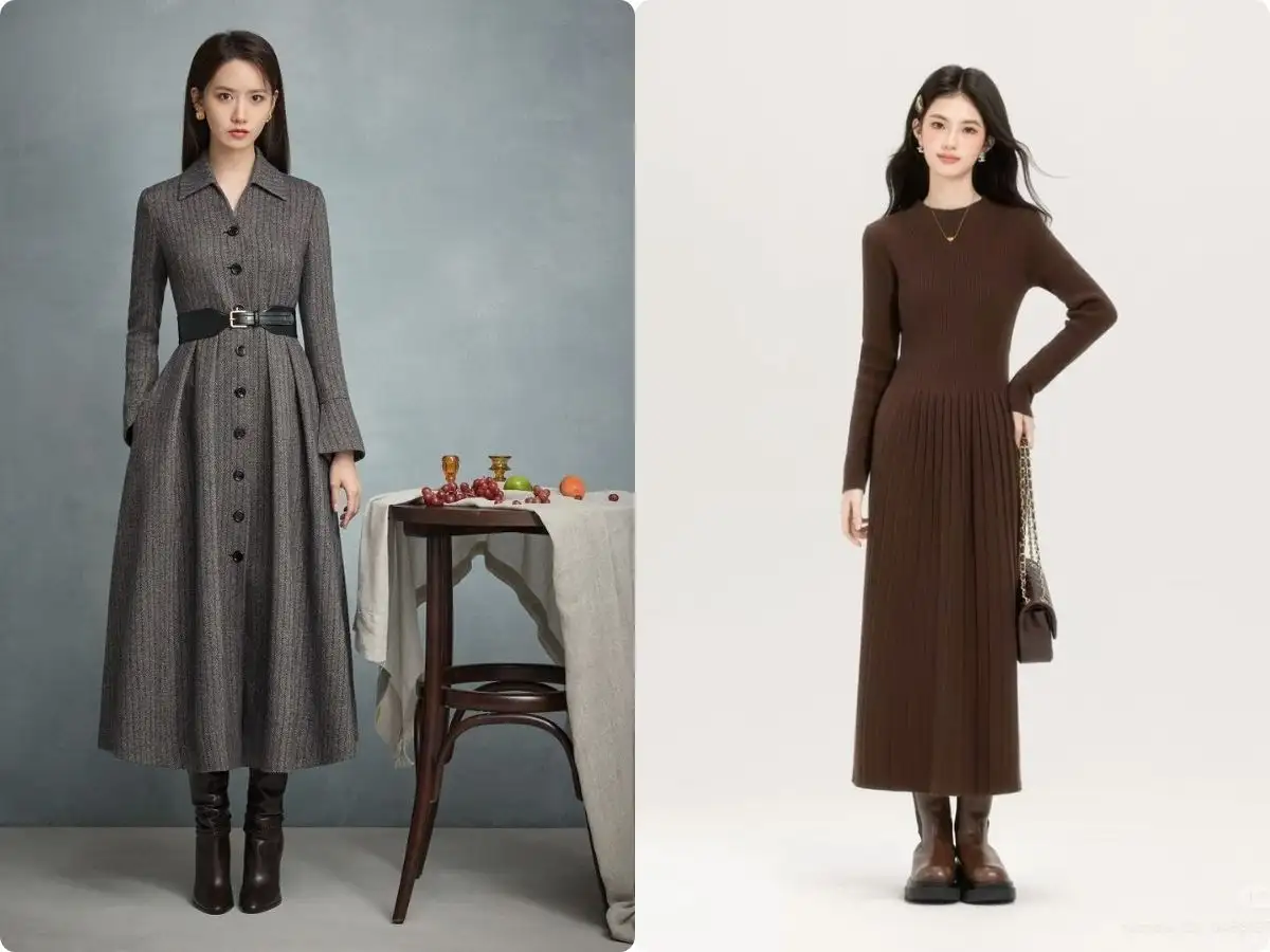 Dáng đồng hồ cát gần như hợp với mọi kiểu váy cổ điển