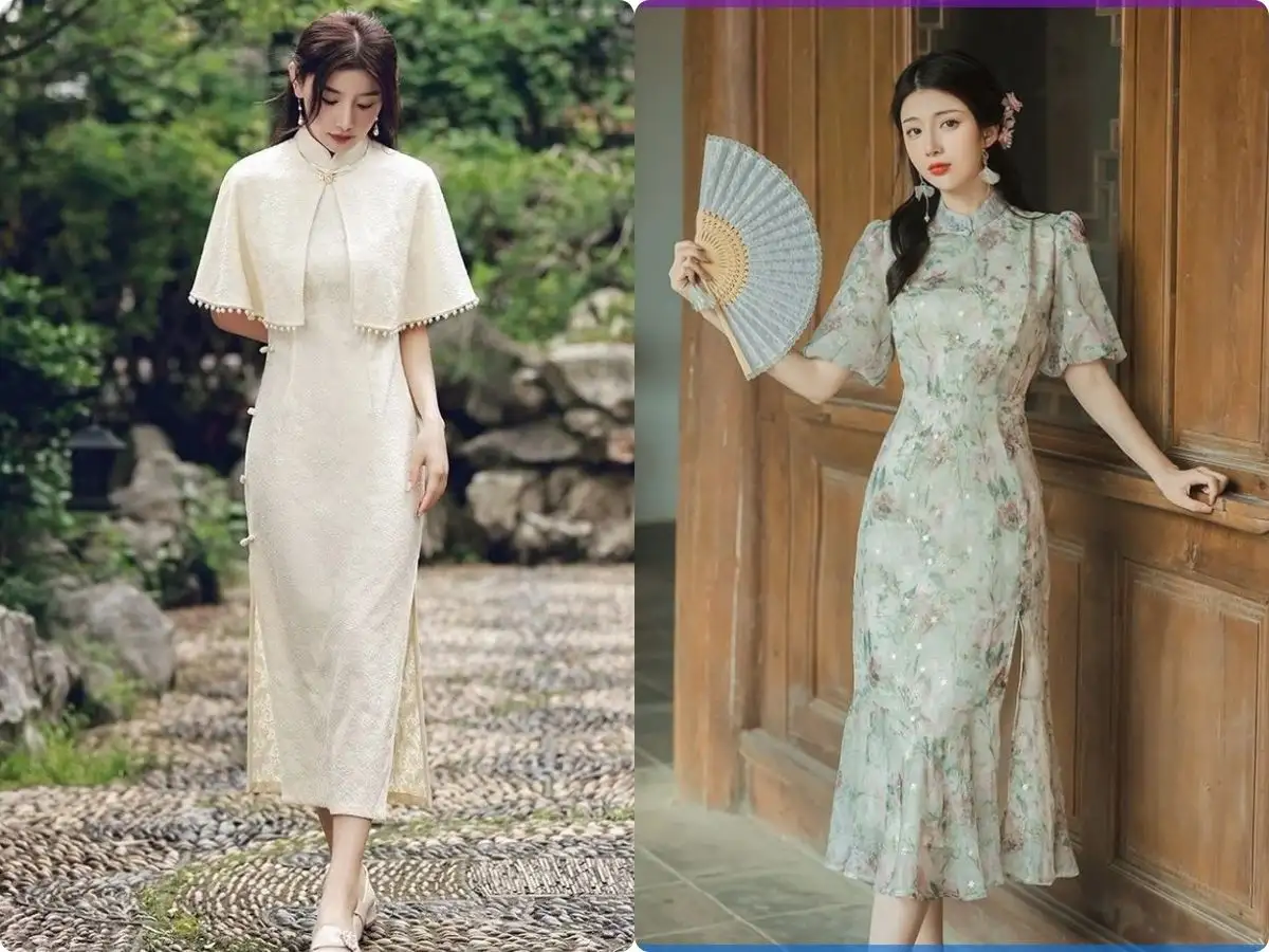 Đầm sườn xám cách tân mang vẻ đẹp cổ điển cách điệu, vừa quyến rũ vừa độc đáo