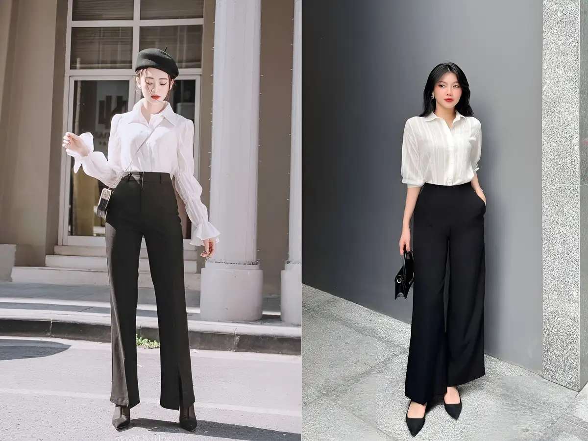 Phối đồ với giày theo phong cách công sơ thanh lịch