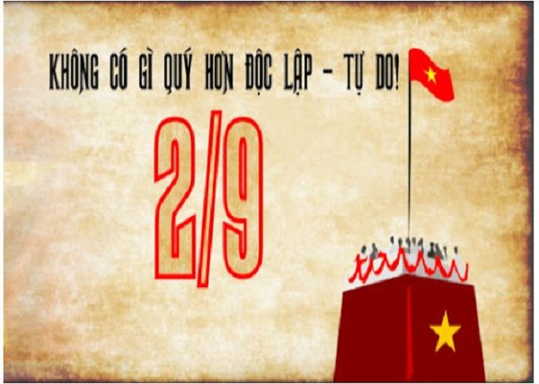 Quốc khánh là ngày khai sinh ra nước Việt Nam Dân chủ Cộng hoà