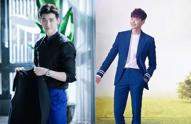 Trang phục xanh navy đẹp như Lee Jong-suk