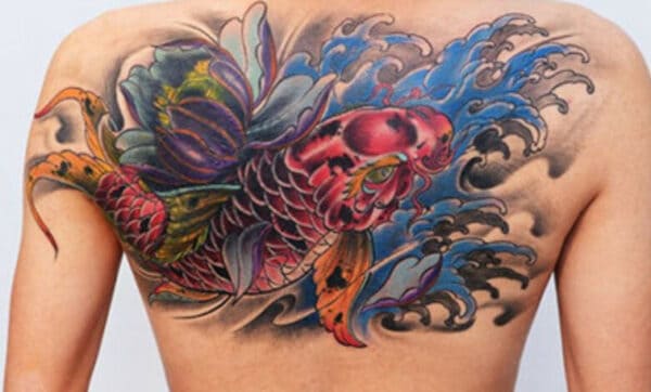 Tattoo Hình Xăm Cá Chép Hóa Rồng Nghệ Thuật Đẹp  Ấn Tượng May Mắn  Koi  dragon tattoo Japanese koi fish tattoo Koi tattoo design