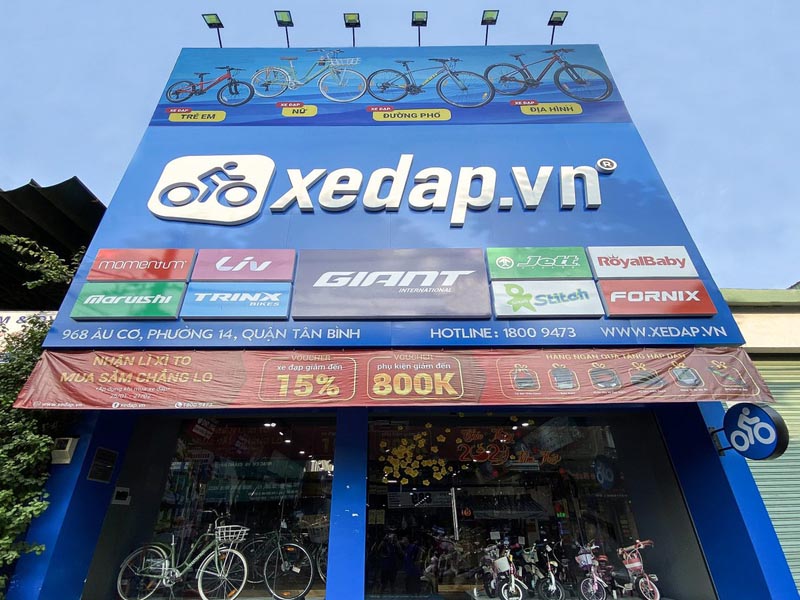 Xedap.vn là chuỗi cửa hàng uy tín đã có mặt tại thành phố lớn của Việt Nam