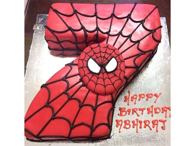 Mẫu bánh sinh nhật mừng 7 tuổi Spider Man