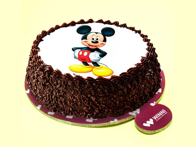 Mẫu bánh sinh nhật cho trẻ yêu thích nhân vật hoạt hình chuột Mickey