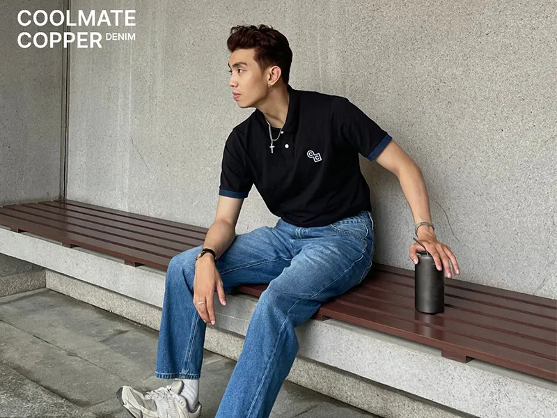 Phối quần jeans & áo polo