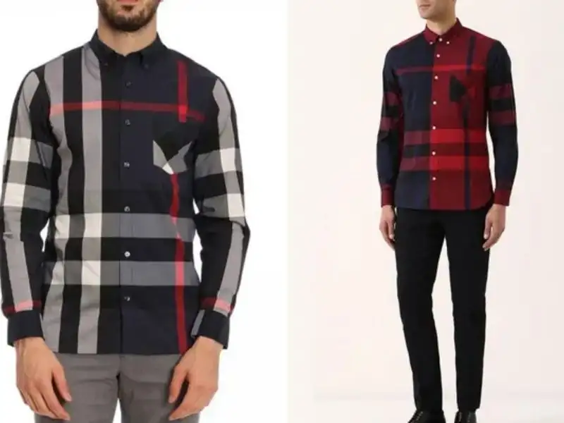 Burberry London England Long Sleeve Check Cotton Shirt - Đơn giản, sang trọng