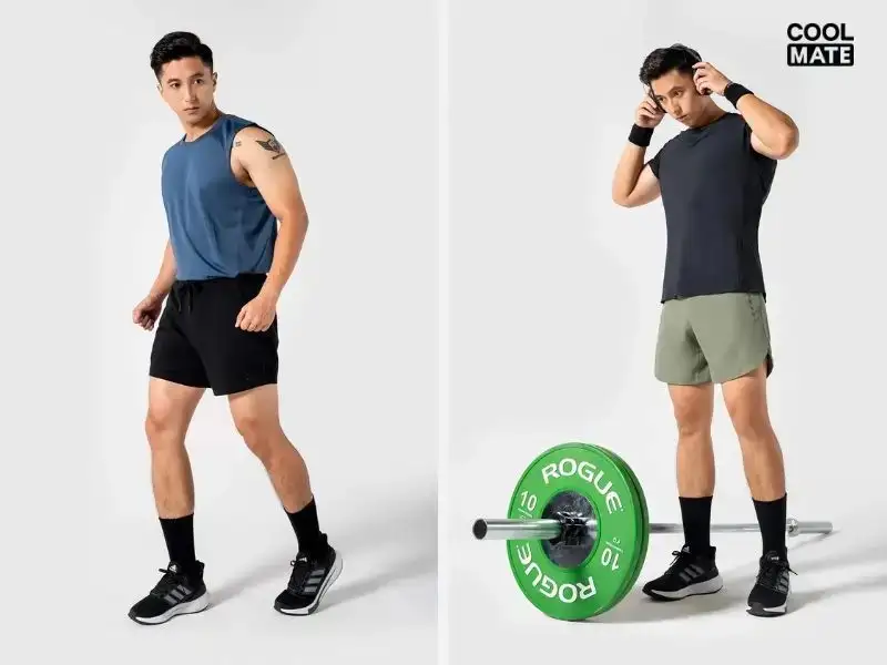 Áo tập gym Coolmate được làm bằng chất liệu cao cấp 